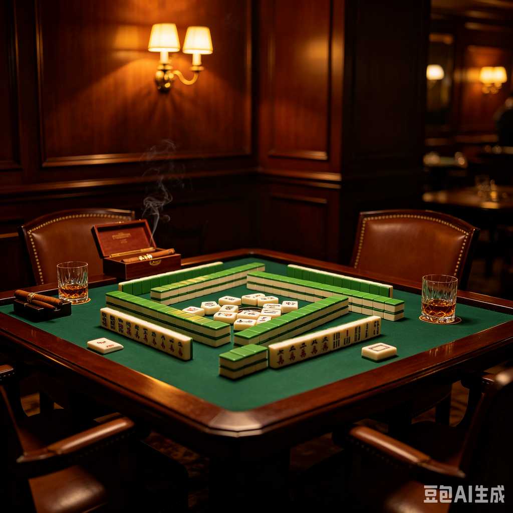 flat print mahjong set