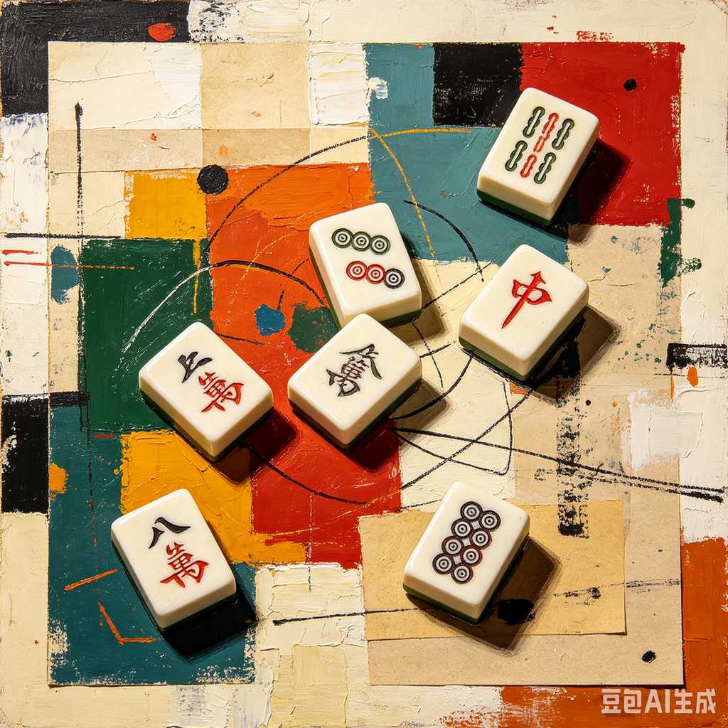 stable print mahjong set